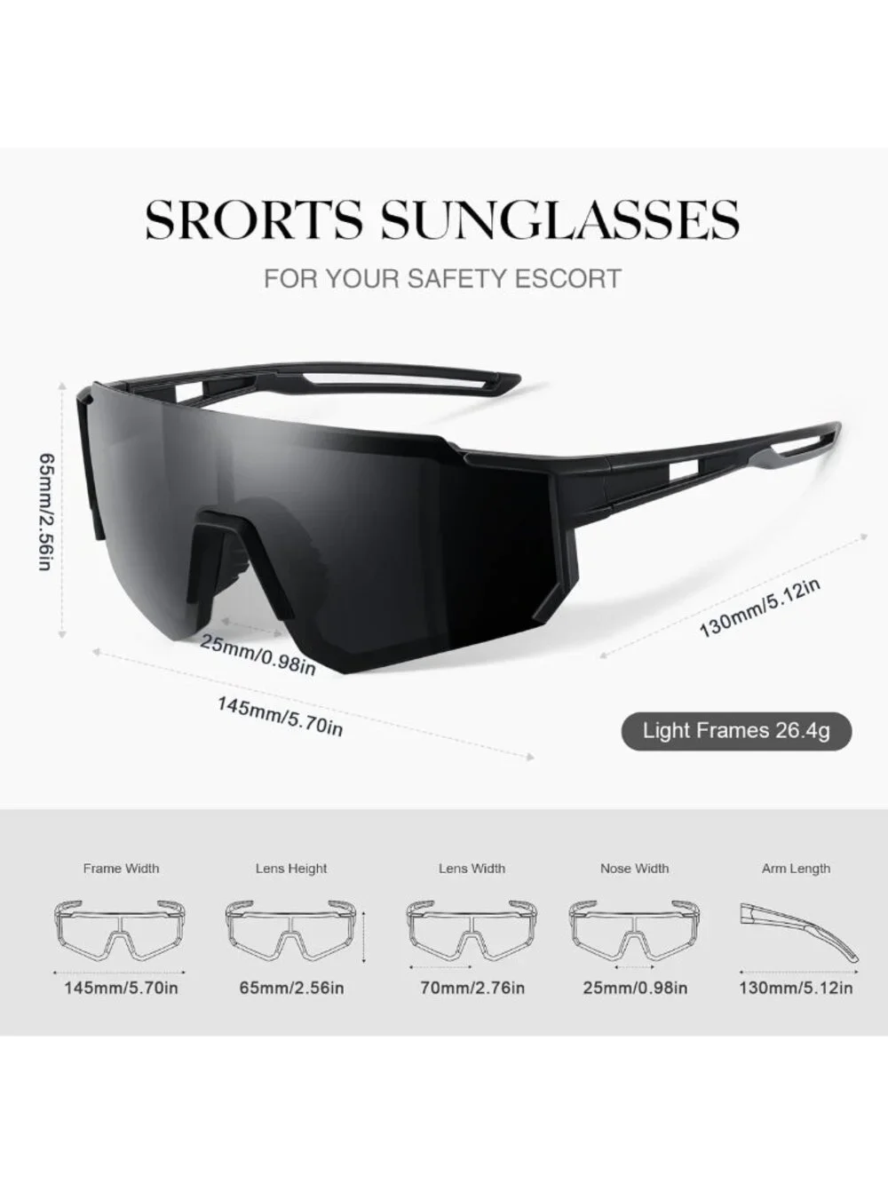 Lightweight Polarized Sport Sunglasses for Men & Women | UV400 Protection for